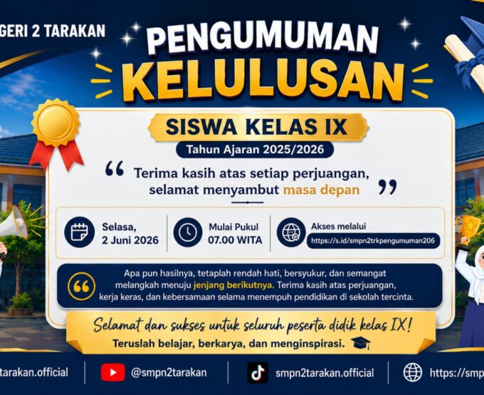 Pengumuman Kelulusan Kelas IX 2025/2026