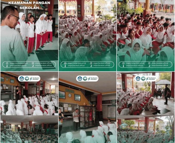 SMP Negeri 2 Tarakan Lantik Kader Tim Keamanan Pangan Sekolah