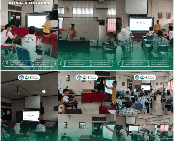 SMP Negeri 2 Tarakan Berikan Edukasi Tertib Berlalu Lintas kepada Peserta Didik